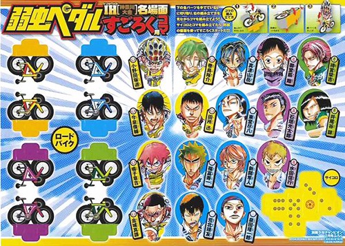 「『弱虫ペダル』IH神奈川大会名場面すごろく」のコマ。