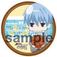 「マネージャーのお仕事」の景品としてプレゼントされる缶バッジ。(c)藤巻忠俊／集英社・黒子のバスケ製作委員会