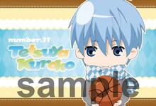 フードとドリンクを注文した人に贈られるポストカード。(c)藤巻忠俊／集英社・黒子のバスケ製作委員会