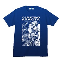 「弱虫ペダル インパクトシーン Ｔシャツ 箱根学園 / 荒北靖友」ブルー