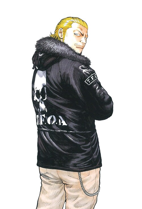 「河内鉄生 直筆サイン入り複製原画」の絵柄。