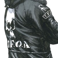 「河内鉄生 直筆サイン入り複製原画」サンプル