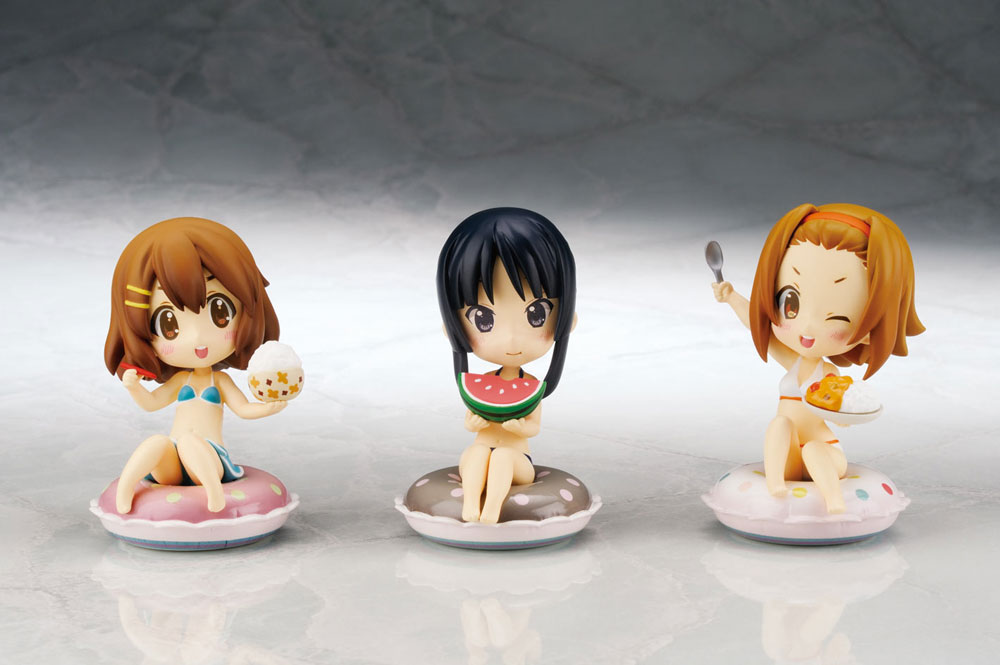 「ちょこると けいおん！」の3モデル。(c)かきふらい・芳文社／桜高軽音部