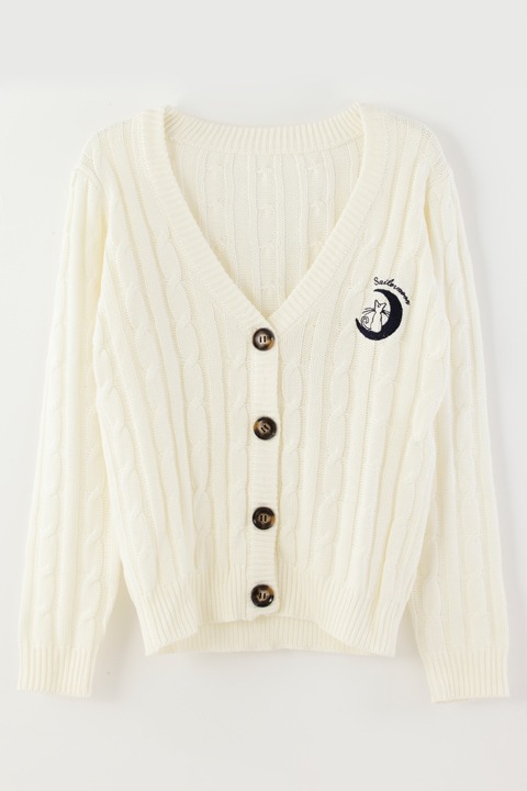 「ケーブルVカーディガン」（ホワイト） (c)武内直子・PNP・講談社・東映アニメーション