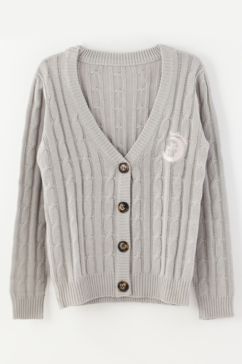 「ケーブルVカーディガン」（グレー） (c)武内直子・PNP・講談社・東映アニメーション