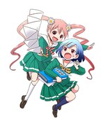 一色美穂による新連載「さえずり高校OK部！」のカット。