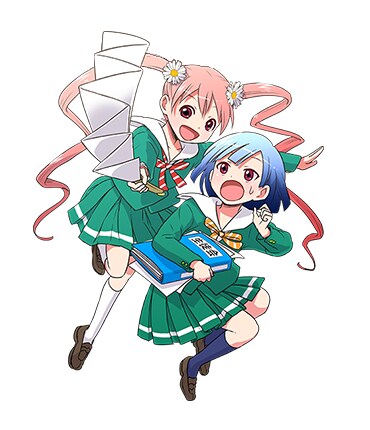 一色美穂による新連載「さえずり高校OK部！」のカット。