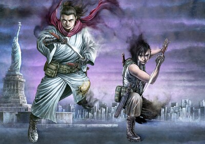 「Runin」第1話扉ページのカット。