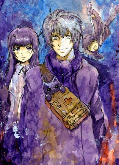 山田玲司による新連載「スーパースーパーブルーハーツ」のカット。