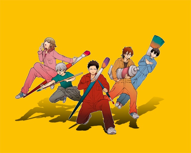 高嶋育による新連載「デカダン！－デザイン科男子の受難－」のカット。