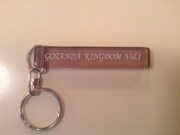 「五反田キングダム」のルームキーをイメージしたキーホルダー。Twitterでプレゼント企画が展開されている。