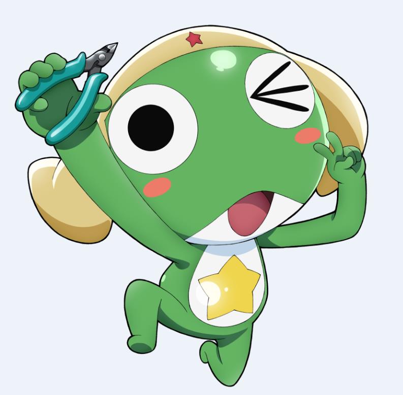 パッケージ用に描き下ろされたケロロ軍曹。(c)吉崎観音／角川書店・サンライズ・テレビ東京・NAS・BV (c)Project NIPAKO