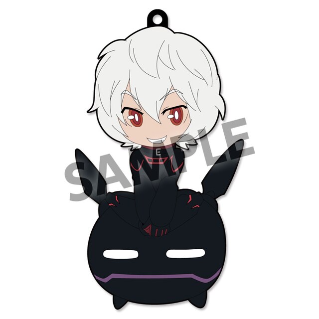 トレーディングラバーストラップ「遊真&レプリカ」。(c)葦原大介/集英社・テレビ朝日・東映アニメーション