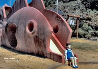 「みんなのフチ子」からbikers brain作 「さかなすべりだい」。(c)タナカカツキ／KITAN CLUB