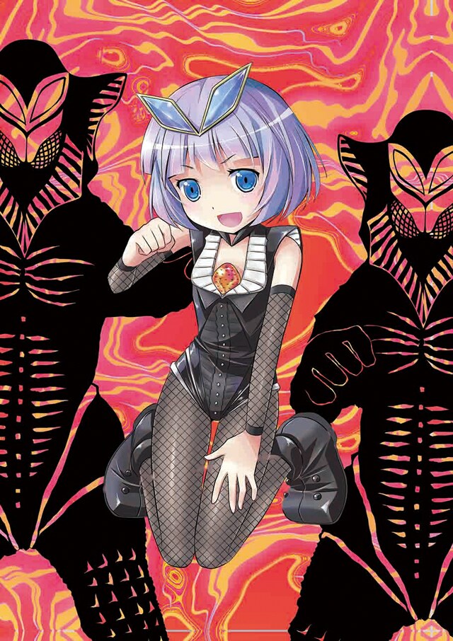 「ウルトラ怪獣擬人化計画 feat.POP Comic code」カット。中央が美少女となったメフィラス星人。