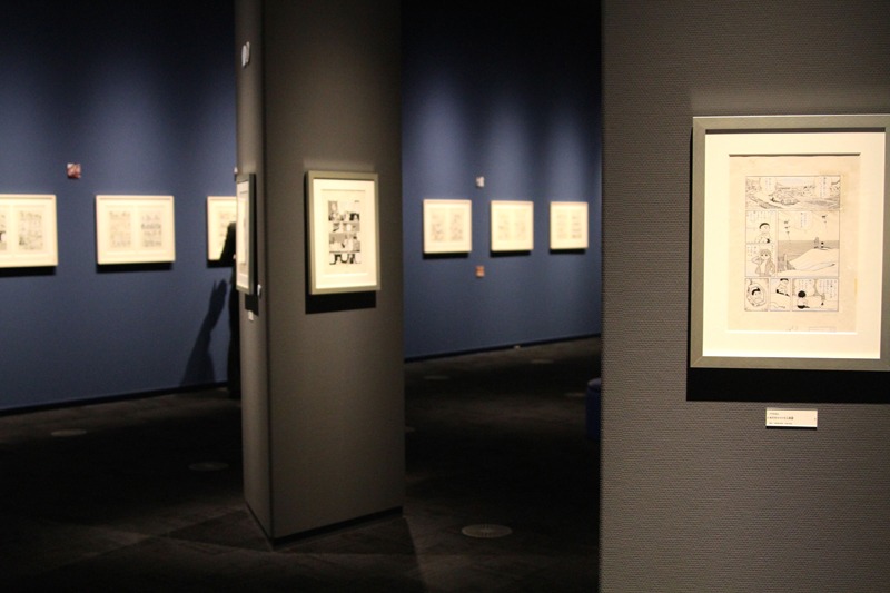 原画展「パーマンとFヒーローたち」の会場。(c)Fujiko-Pro