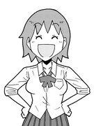 小川真孝による新連載「はらまき」のカット。