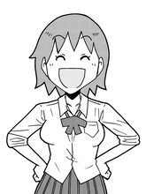 小川真孝による新連載「はらまき」のカット。