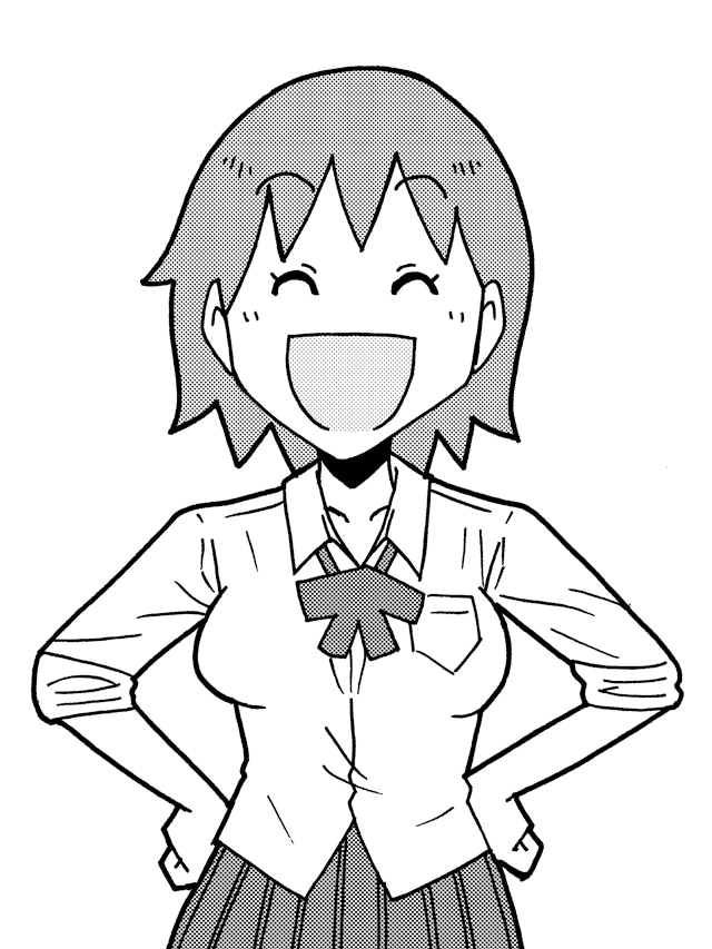 小川真孝による新連載「はらまき」のカット。