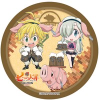 抽選クジ「ホークの運試し騎士団」より、C賞「大看板娘賞缶バッジ75φ」。