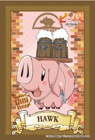 抽選クジ「ホークの運試し騎士団」より、Ｄ賞「仕入れ係賞クリアポストカード」。