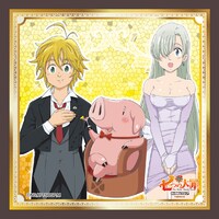 ミニアトラクション「WANTED!! 七つの大罪」より、D賞「色欲の罪（ゴート・シン）賞ステッカー」。