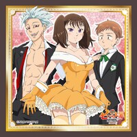 ミニアトラクション「WANTED!! 七つの大罪」より、D賞「色欲の罪（ゴート・シン）賞ステッカー」。