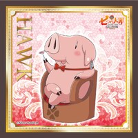 ミニアトラクション「WANTED!! 七つの大罪」より、D賞「色欲の罪（ゴート・シン）賞ステッカー」。