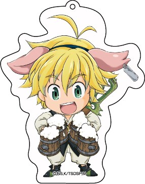 ミニアトラクション「七つの大罪を追え！」より、B賞「嫉妬の罪（サーペント・シン）賞アクリルキーホルダー」。