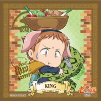 ミニアトラクション「七つの大罪を追え！」より、Ｄ賞「傲慢の罪（ライオン・シン）賞ステッカー」。