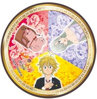 抽選クジ「ホークオーナーズ シャッフルプレゼント」より、C賞「看板娘 エリザベスプレゼント賞缶バッジ75φ」。