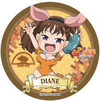 抽選クジ「ホークの運試し騎士団」より、C賞「大看板娘賞缶バッジ75φ」。