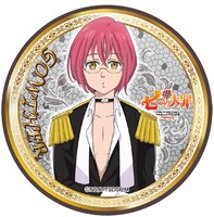 抽選クジ「ホークオーナーズ シャッフルプレゼント」より、C賞「看板娘 エリザベスプレゼント賞缶バッジ75φ」。