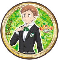 抽選クジ「ホークオーナーズ シャッフルプレゼント」より、C賞「看板娘 エリザベスプレゼント賞缶バッジ75φ」。