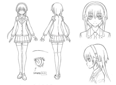 律の設定画。(c)松井優征／集英社・アニメ「暗殺教室」製作委員会