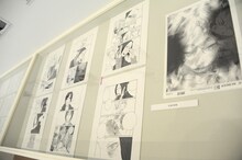 ルネッサンス吉田「愛を喰らえ!!」の展示風景。