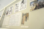 島本和彦「アオイホノオ」の展示風景。
