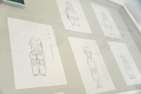 山上たつひこ原作によるいがらしみきお「羊の木」の展示風景。