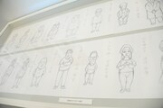 山上たつひこ原作によるいがらしみきお「羊の木」の展示風景。