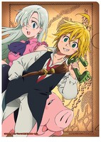 G賞「クリアファイル&ステッカー」の1種。(c)鈴木央/講談社 (c)鈴木央・講談社/「七つの大罪」製作委員会・MBS