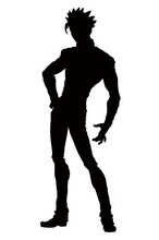 ダブルチャンスキャンペーンで当たる「バンフィギュア スペシャルカラーver.」のシルエット。(c)鈴木央/講談社 (c)鈴木央・講談社/「七つの大罪」製作委員会・MBS