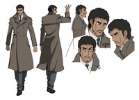 ブリッツ・T・エイブラムスの設定画。(c)2015 内藤泰弘/集英社・血界戦線製作委員会