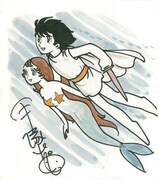 復刊ドットコム限定特典のカラーイラスト色紙復刻版（イメージ）。