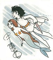 復刊ドットコム限定特典のカラーイラスト色紙復刻版（イメージ）。