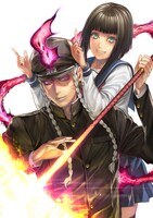 少年マガジンR創刊号の表紙イラスト。