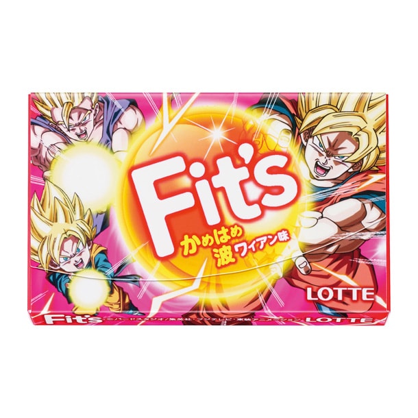 Fit’s「かめはめ波ワイアン味」のパッケージ。(c)バードスタジオ/集英社・フジテレビ・東映アニメーション