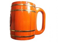 横から見たドラゴンボール木樽ジョッキ[亀仙人]の1Lサイズ。(c)バードスタジオ/集英社・フジテレビ・東映アニメーション