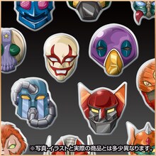 「ネプチューンマン覆面狩りコレクションピンズ」に収められるピンズの一部。(c)ゆでたまご・東映アニメーション