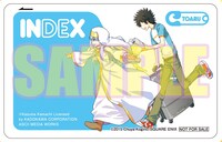 「とある魔術の禁書目録」特製ICカードステッカー (c)Kazuma Kamachi Licensed by KADOKAWA CORPORATION ASCII MEDIA WORKS (c)Chuya Kogino/SQUARE ENIX