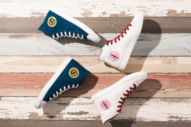 「ダイヤのA」青道と稲実がモチーフのハイカットスニーカー、UBIQとコラボで